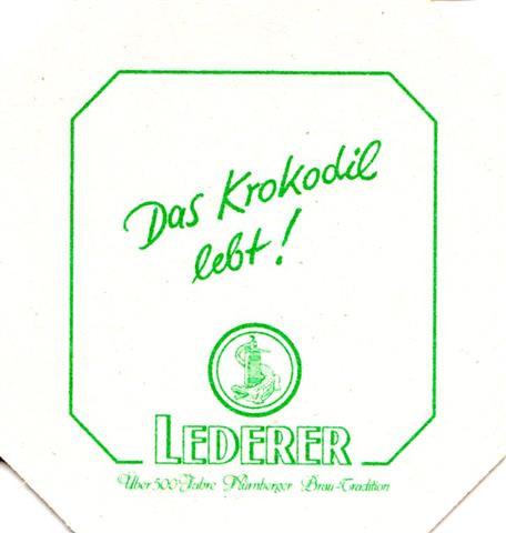 nrnberg n-by lederer ber 500 3b (8eck195-das krokodil lebt-grn) 